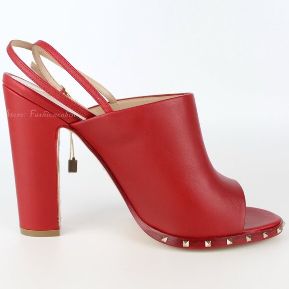 NEW VALENTINO GARAVANI Runway Rockstud Leather Sandals | Events/Cocktail - Picture 3 of 16